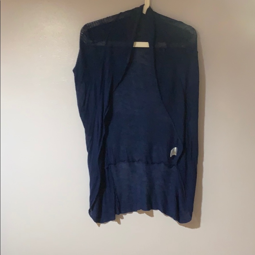 Blue cardigan